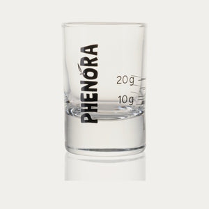 Phenora Shot-Glas, 6 cl, mit Markierungen bei 10 g und 20 g – Dosierhilfe für Olivenöl